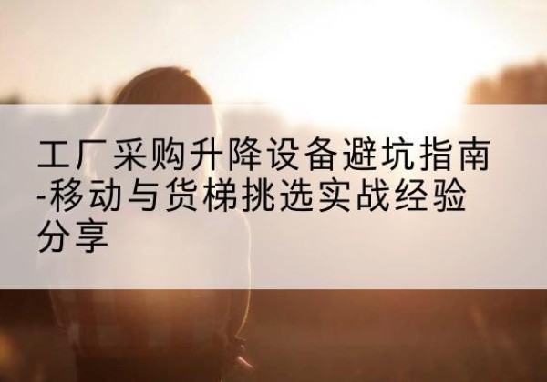 红谷滩移动式升降机怎么选-工厂采购升降设备避坑指南-移动与货梯挑选实战经验分享